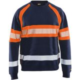 Blåkläder 3359-1158 Sweater High Vis Marineblauw/Oranje