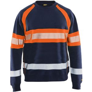 Blåkläder 3359-1158 Sweater High Vis Marineblauw/Oranje