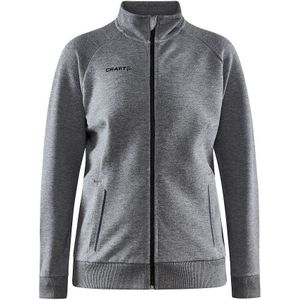 Craft Core Soul Full Zip Jacket Dames Dark Grey Melange maat XL