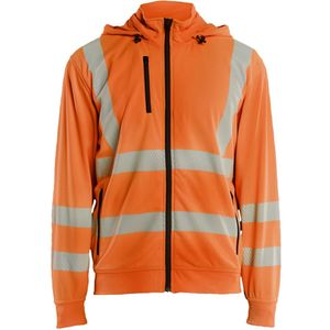 Blåkläder 3573-2538 High Vis Sweatshirt met afneembare capuchon High Vis Oranje maat 4XL