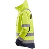 Snickers 1130 AllroundWork High-Vis 37.5® Isolerend Jack Klasse 3 High-Vis Geel/Marineblauw maat XS