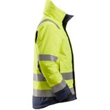 Snickers 1130 AllroundWork High-Vis 37.5® Isolerend Jack Klasse 3 High-Vis Geel/Marineblauw maat XS
