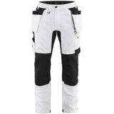 Blåkläder 1770-1832 Schildersbroek met stretch en gereedschapszakken Wit/zwart maat C144