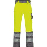 Dassy - Lancaster - Hogezichtbaarheidsbroek - Fluogeel/Cementgrijs