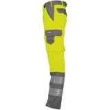 Dassy - Lancaster - Hogezichtbaarheidsbroek - Fluogeel/Cementgrijs