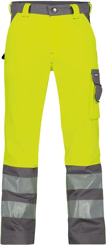 Dassy - Lancaster - Hogezichtbaarheidsbroek - Fluogeel/Cementgrijs