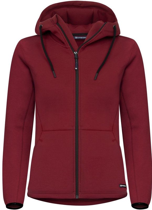 Cutter & Buck Pemberton Hood Fz Dames Biker Rood maat XS
