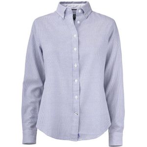 Cutter & Buck Belfair Oxford Shirt Dames Blauw/Wit maat XXL