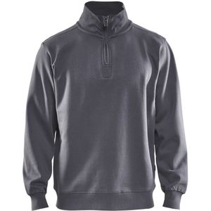 Blåkläder 3365-1048 Sweatshirt Jersey 1/2 rits Grijs maat S