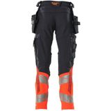 Mascot 19131-711 Broek met spijkerzakken Donkermarine/Hi-Vis Rood