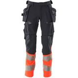 Mascot 19131-711 Broek met spijkerzakken Donkermarine/Hi-Vis Rood