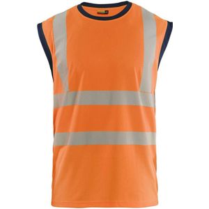 Blåkläder 3575-1013 Mouwloos onderhemd High Vis High Vis Oranje/Marineblauw maat 4XL/5