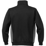 Fristads Acode sweatshirt met korte ritssluiting 1705 DF Zwart