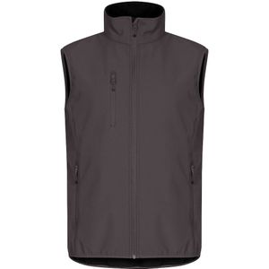 Clique Classic Softshell Vest Heren Donkergrijs maat L