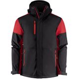 Printer Padded Softshell Prime Heren Zwart/Rood maat XXL