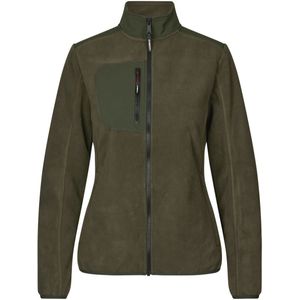 Pro Wear by Id 0745 Bonded fleece jas dames Olijf maat S