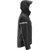 Snickers 1229 AllroundWork Soft Shell Jack met Capuchon Zwart