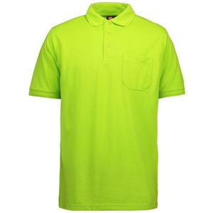 Pro Wear ID 0320 Men Pro Wear ID Polo Shirt Pocket Lime