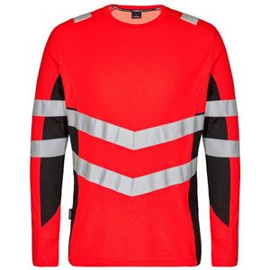 F. Engel 9545 Safety T-Shirt LS Red/Black