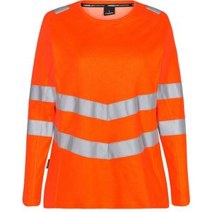 F. Engel 9543 Safety Ladies T-Shirt LS Orange