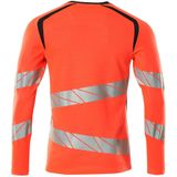 Mascot - 19091-771 - Dames T-shirt - Hi-Vis Rood/Donkermarine - Lange Mouwen