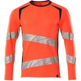 Mascot - 19091-771 - Dames T-shirt - Hi-Vis Rood/Donkermarine - Lange Mouwen