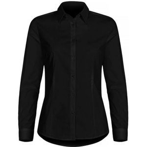 Clique Stretch Dames Overhemd Zwart