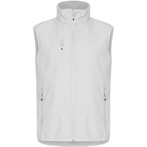 Clique Classic Softshell Vest Heren Wit maat 3XL