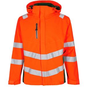 F. Engel 1146 Safety Shell Jacket Orange/Green