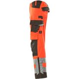 Mascot 15579-860 Broek met kniezakken Hi-Vis Rood/Donkerantraciet