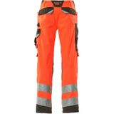 Mascot 15579-860 Broek met kniezakken Hi-Vis Rood/Donkerantraciet