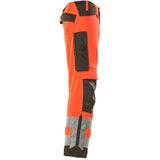 Mascot 15579-860 Broek met kniezakken Hi-Vis Rood/Donkerantraciet