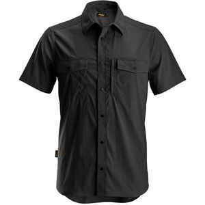 Snickers 8520 LiteWork Shirt met Korte Mouwen Zwart maat XS