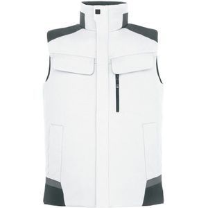 FHB Hauke Werkvest Wit-Antraciet maat XS