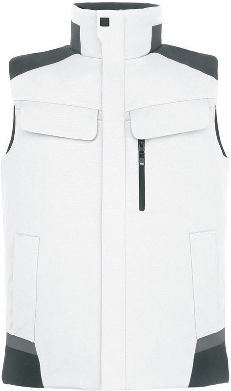 FHB Hauke Werkvest Wit-Antraciet maat XS