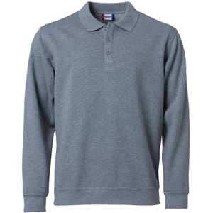 Clique Basic Polo Sweater Grijsmelange