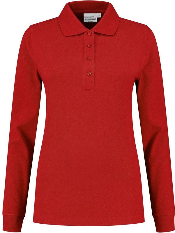 Santino Lexington Ladies Poloshirt True Red maat XS