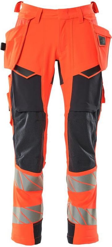 Mascot Accelerate Safe Broek met spijkerzakken 19031-711 - hi-vis rood/donkermarine