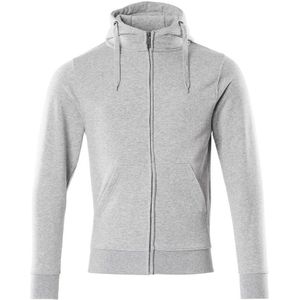 Mascot - Crossover Capuchontrui met Rits - Grijs-Gemêleerd - Katoen/Polyester