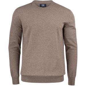 Cutter & Buck Oakville Crewneck Heren 355416 - Nougat Mélange - S