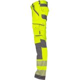 Dassy - Aruba Stretch - Hogezichtbaarheidsbroek - Fluogeel/Cementgrijs - Maat 58