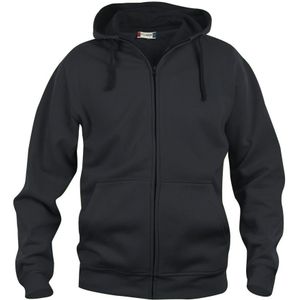 Clique Basic hoody full zip Zwart maat L