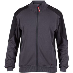 F. Engel 8830-233 Sweat Cardigan Antraciet/Zwart maat L