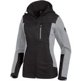 FHB Julia Softshell-Jack Dames Grijs-Zwart