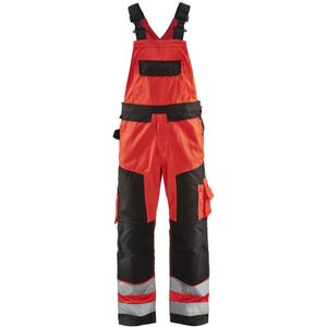 Blåkläder 2660-1811 Bretelbroek High Vis High Vis Rood/Zwart