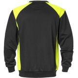 Fristads Sweatshirt 7148 SHV Zwart/hi-vis geel