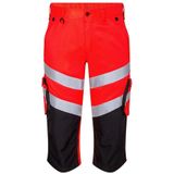 F. Engel 6544 Safety Light 3/4 Trouser Repreve Red/Black maat 66
