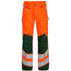 F. Engel 2544 Safety Trouser Stretch Orange/Green
