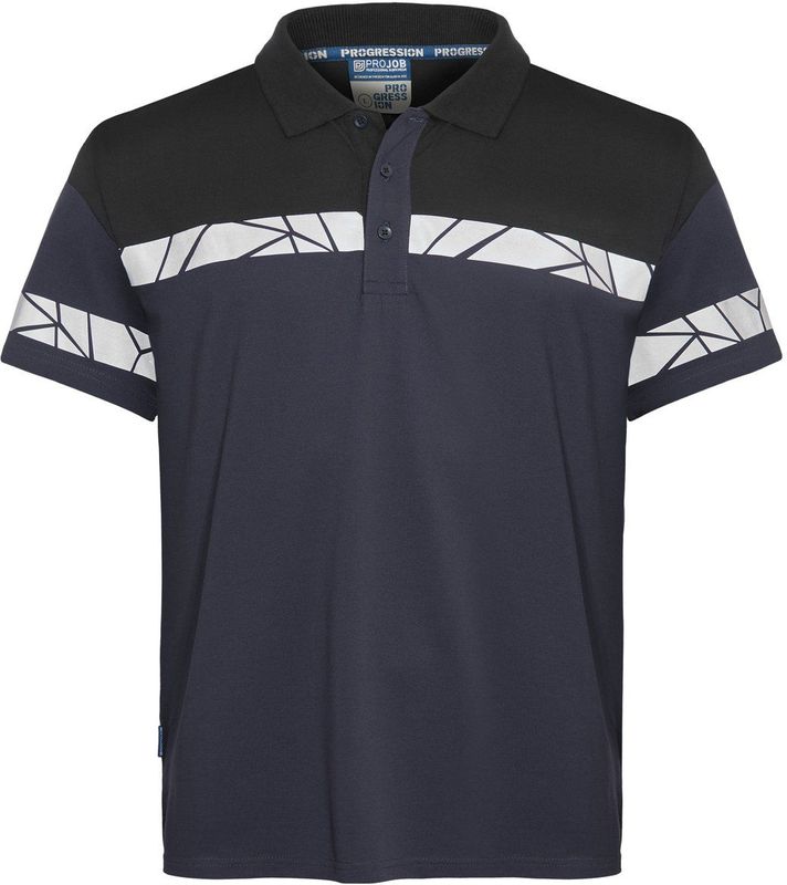 Projob 7003 Polo Heren Marine/Zwart maat 3XL