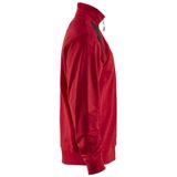 Blåkläder 3353-1158 Sweatshirt Bi-Colour met halve rits Rood/Zwart
